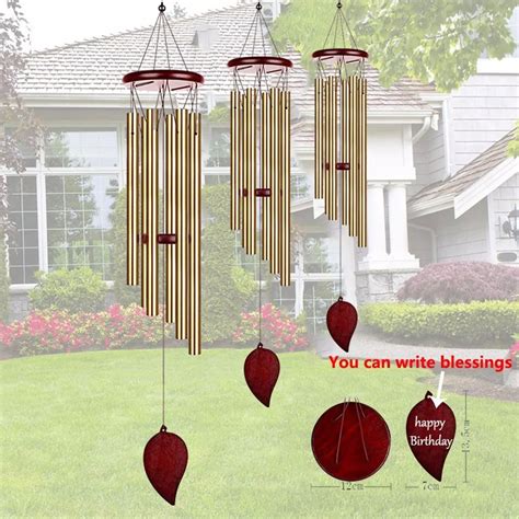 Money Tree 6 Tubes Wind Chimes Bell Good Luck Decorations Home Bell