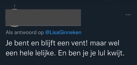 Lisa Van Ginneken On Twitter Twitter Is Niet Een Plek Om Met