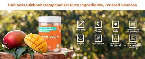 Kind Nature Vitamin B3 Gummies Flush Free Niacinamide