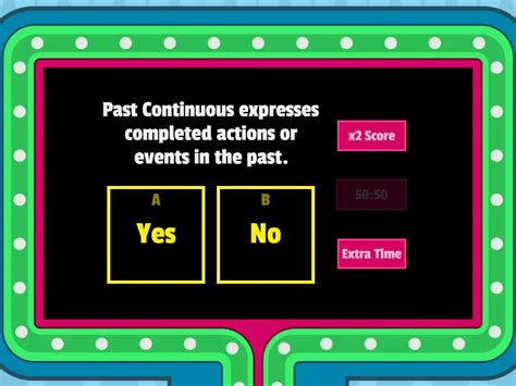 Past Continuous Meaning And Form Gameshow Quiz