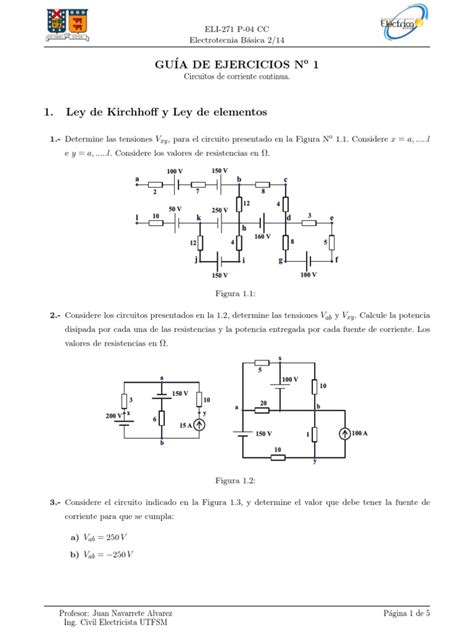 Circuitos De Corriente Continua Ejercicios Resueltos De Leyes De