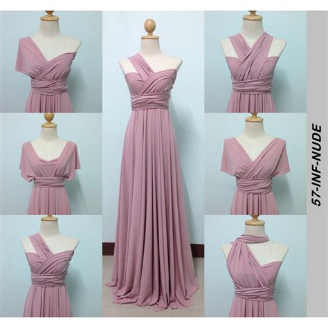 Nude Pink Infinity Dress Floorlength With Tube Shopee Philippines