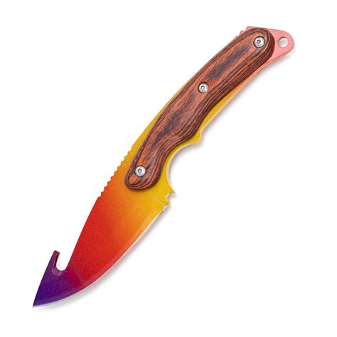 Gut Knife Fade Red Tip Real CS2 Custom Made IRL By LootKnife