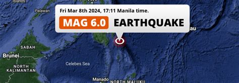 On Friday Afternoon A Strong M Earthquake Struck In The Philippine