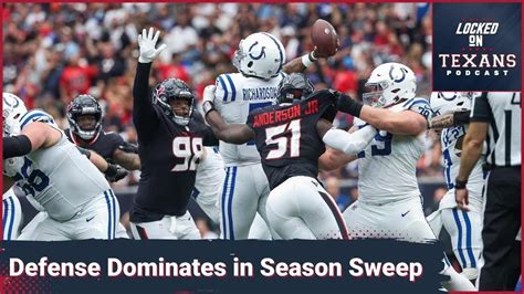 Texans Sweep Colts With Dominant Defense With Sacks Offensive