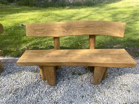 Rustic Wooden Garden Bench - Garden Design Ideas