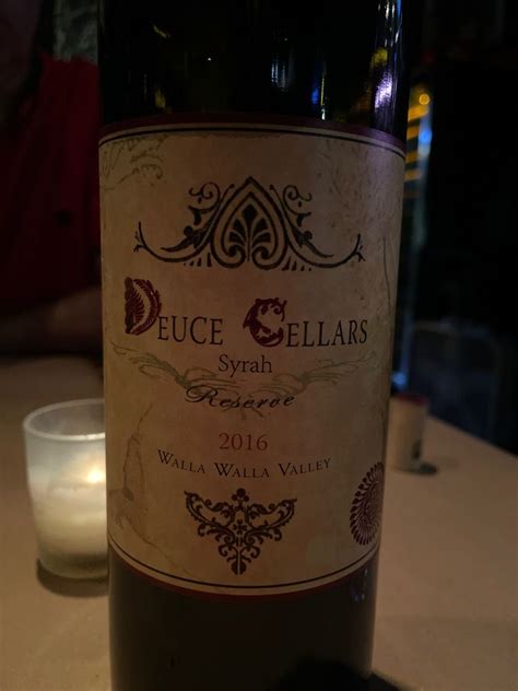 Five Star Cellars Syrah Deuce Cellars Reserve Usa Washington