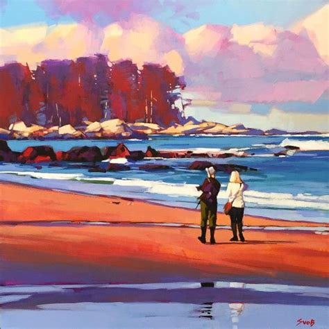 Mike Svob Beach Stroll Art Gallery Canadian Artists Landscape Art