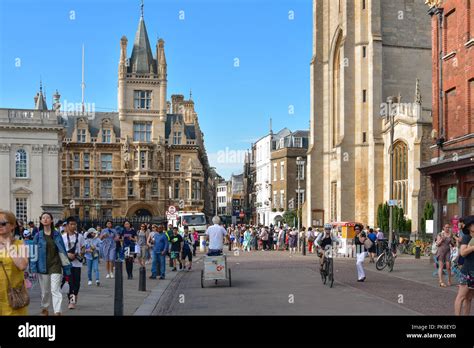 Kings Parade Cambridge Stock Photo Alamy