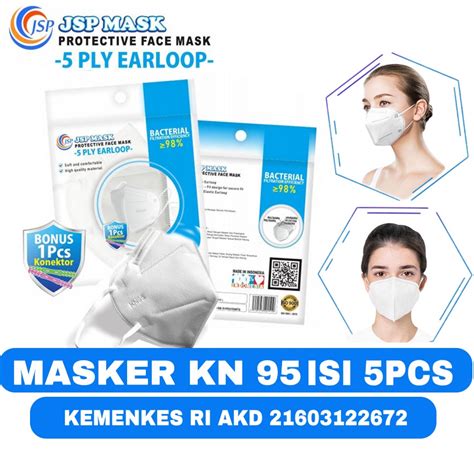 Jual Masker Medis Jsp Kn Ply Protective Face Mask Kn Akd