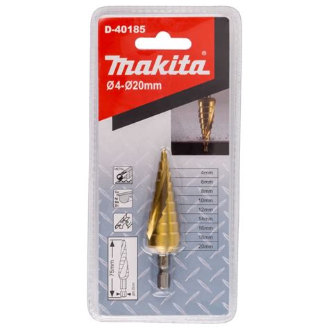 Broca Escalonada Hss Ti Espiral Mm Para Metal Makita D