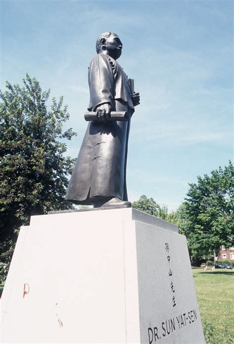 Dr. Sun Yat-sen statue at Riverdale Park in Toronto - City of Vancouver Archives