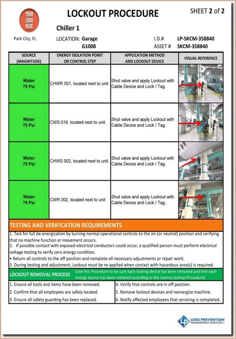 Lockout Tagout Template Templates Resume Examples