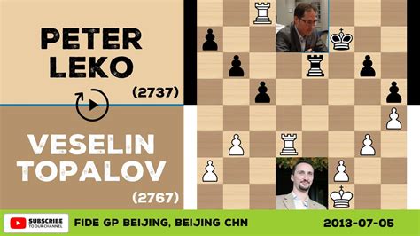 Veselin Topalov Vs Peter Leko Fide Gp Beijing Chess