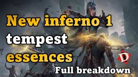 NEW Tempest INFERNO 1 Essences Showcase Breakdown Diablo Immortal