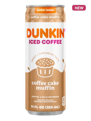 Dunkin Iced Coffee Coffee Cake Muffin