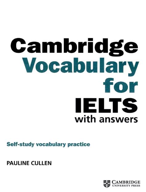 CAMBRIDGE VOCABULARY FOR IELTS WITH ANSWERS