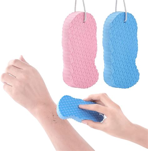 Mysexy 2pcs Exfoliating Bath Sponge Shower Brush Soft 3d Body