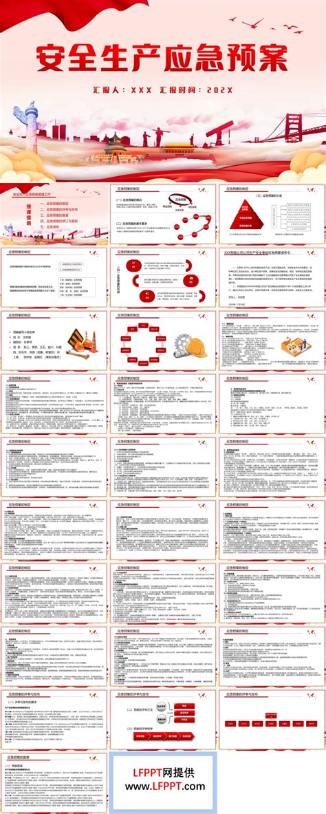 2024年安全生产应急预案上半年年中总结汇报述职ppt下载 Lfppt