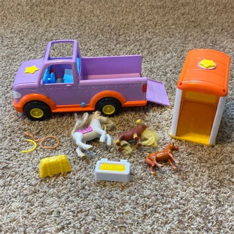 Toys | Dora The Explorer Talking Pickup Truck Toy Vehicle Horse Trailer With Horses | Poshmark