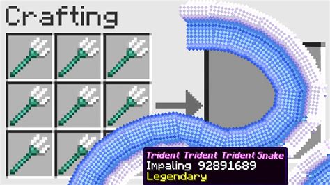 Minecraft But You Can Craft TRIDENT TRIDENT TRIDENT SNAKE YouTube