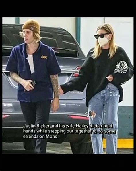 Justin Bieber And Wife Hailey Hold Hands While Running Errands Together Video Dailymotion