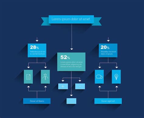 Schemat Blokowy Schemat Przep Ywu Pracy Schemat Infografiki Premium