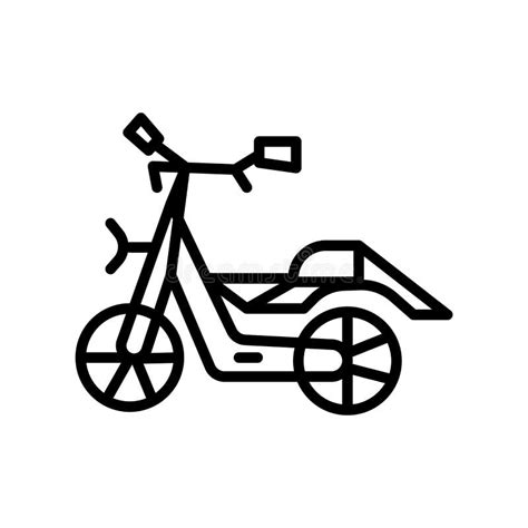 Vector Del Icono De La Bici Aislado En El Fondo Blanco La Muestra De