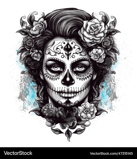 Day Of The Dead Royalty Free Vector Image Vectorstock