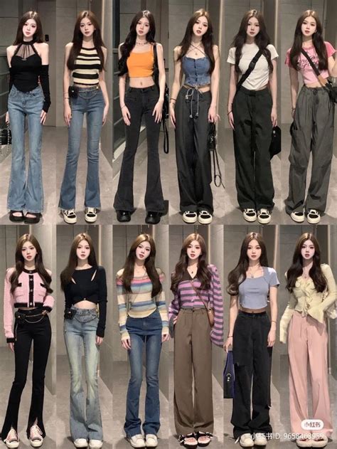 Casual Day Outfits Korean Casual Outfits Trendy Summer Outfits Retro