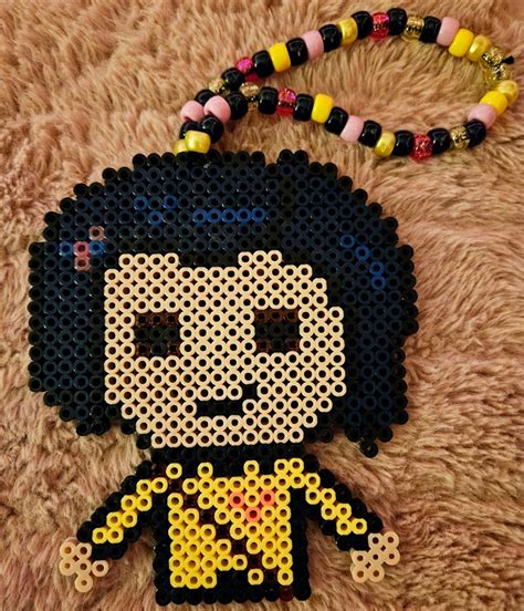 Coraline With Rain Jacket Perler With Beads Etsy