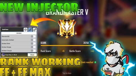 Free Fire Gods Team Injector Fly Autokil Rank Working Free Fire