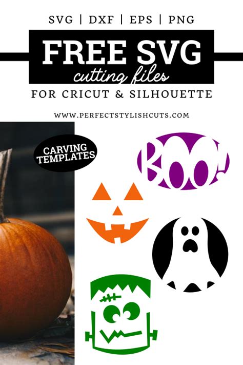 Free Pumpkin Carving SVG Files - PerfectStylishCuts | Free SVG Cut ...