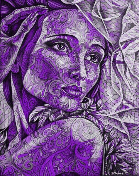 Purple Lady Art Painting Art Photography Art