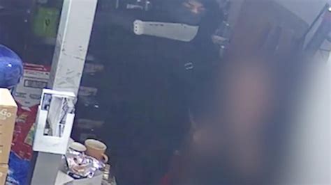 Watch Moreton Bay Servo Staff Threatened With Knife In Armed Robbery