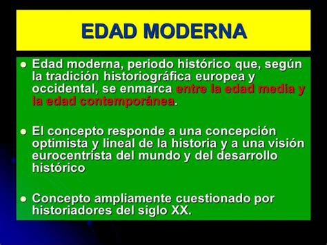 La Edad Moderna Cuadros Sin Pticos Y L Nea De Tiempo De La Historia