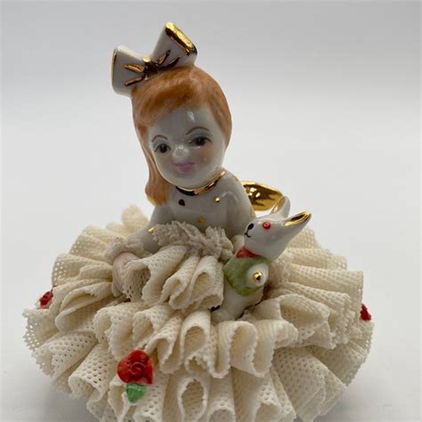 Dresden White Porcelain Angels Etsy