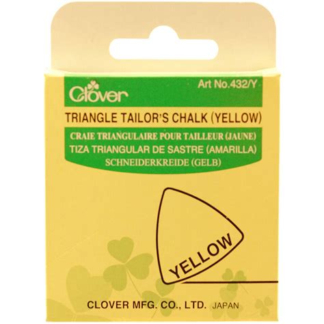 3 Pack Clover Triangle Tailor S Chalk Yellow 432 Y EBay