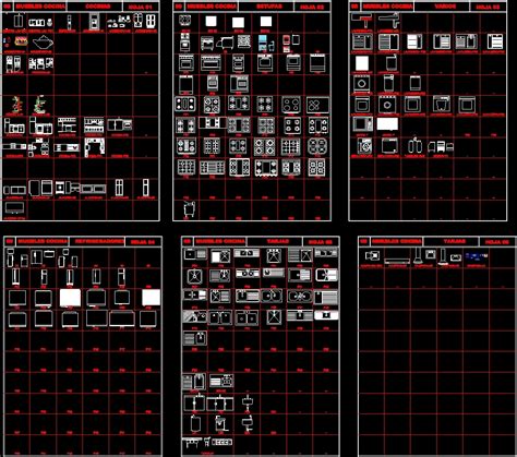 Kitchen Appliances DWG Block For AutoCAD Designs CAD