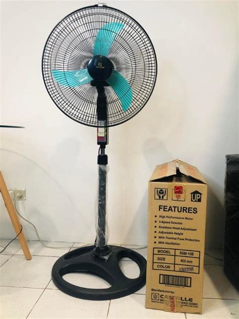 Standard Electric Stand Fan Banana Blade Ssm B Assorted Color