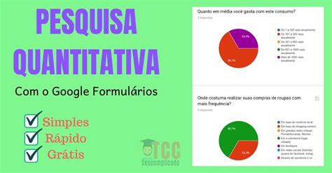 Como fazer uma Pesquisa Quantitativa do TCC o Google Formulários