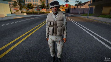 Soldado Mexicano Camuflaje Del Desierto V4 Para GTA San Andreas