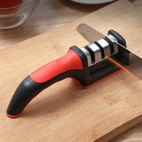 Jual 𝗜𝗦𝗧𝗔𝗥𝗙𝗜 Alat Asahan Pisau 3in1 Knife Sharpener Pengasah Gunting