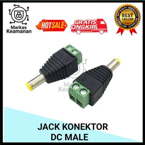 jual jack dc male jack cctv konektor jack dc male jakarta barat