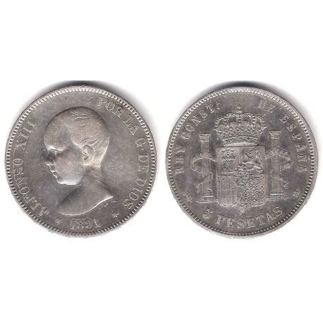 Alfonso Xiii Pesetas Bc Bc Plata Ceca De Madrid