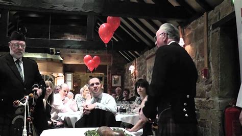 Burns Night Addressing Of The Haggis Hd Youtube