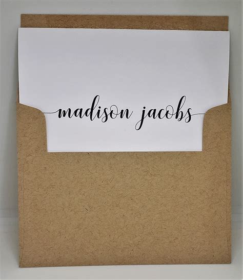 Custom FOLDED Note Cards Personalized Stationery Set Teacher Etsy