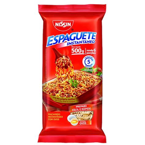 Macarrão Instantâneo Nissin Tipo Spaghetti 500g Asia Food