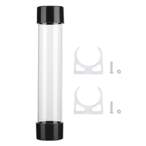 Transparent Cylindrical Computer Water Cooling Water Tank 240mm For