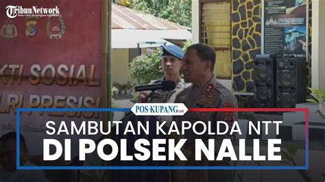 Sambutan Kapolda Ntt Johni Asadoma Saat Berkunjung Di Polsek Nelle